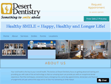 Tablet Screenshot of desertdentistry.com